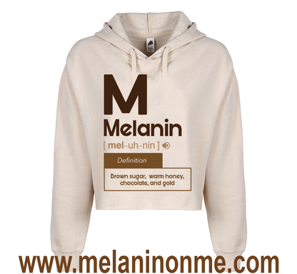 M Melanin Crop Hoodie
