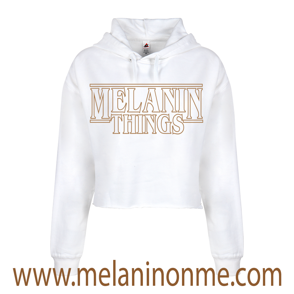 Melanin Stranger Things Crop Hoodie