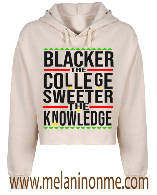 "Blacker The College" Crop Hoodie