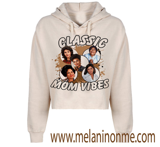 "Classic Mom Vibes" Crop Hoodie