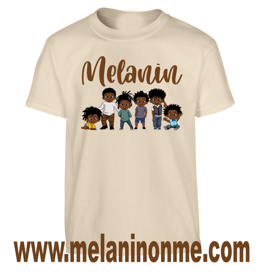 Melanin Boys Kids Tshirt