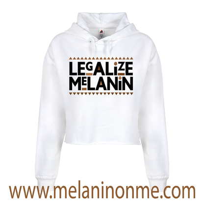 Legalize Melanin Crop Hoodie