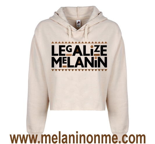 Legalize Melanin Crop Hoodie