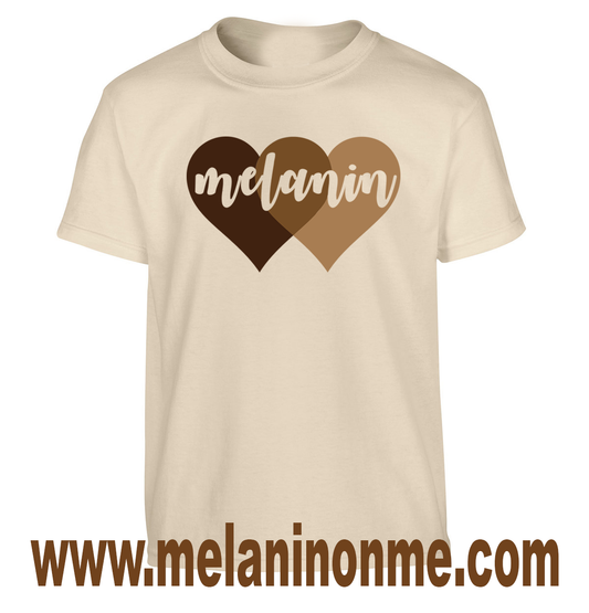 Melanin Heart Kids Tshirt