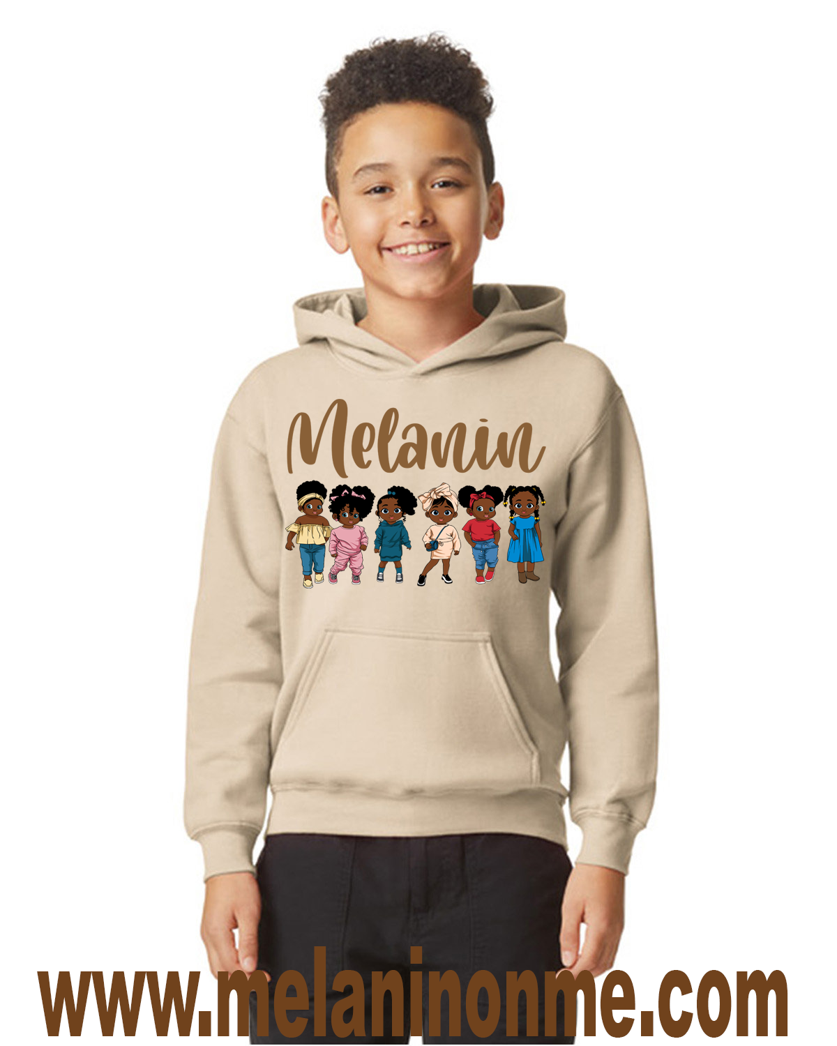 Melanin Girls Kids Hoodie