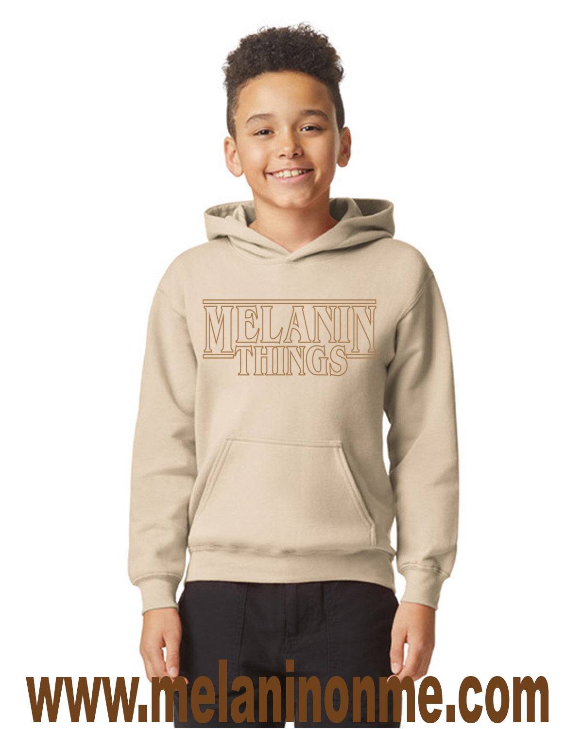 Melanin Stranger Things Kids Hoodie