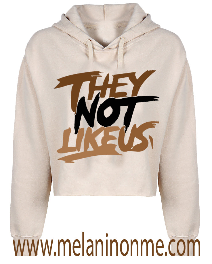 "They Not Like Us" Crop Hoodie