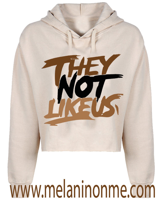 "They Not Like Us" Crop Hoodie